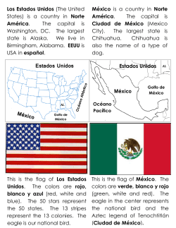 Kindergarten- Mexico and the USA