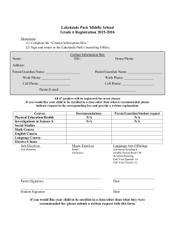 grade 6 registration - PDF
