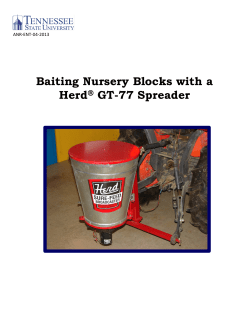 Imported Fire Ants - Baiting Nursery Blocks with a Herd&reg; GT-77 Spreader