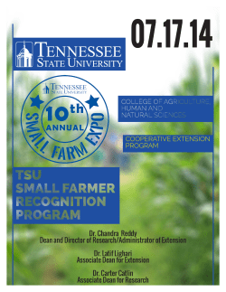2014 Small Farm Expo Schedule Program