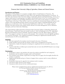 2013 TSU Smal Farmer Nomination Form