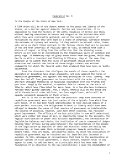 Federalist No 9