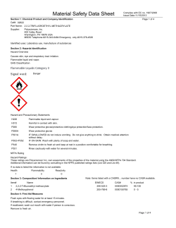 Material Safety Datasheet 02622 (PDF)