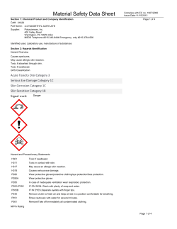 Material Safety Datasheet 01829 (PDF)