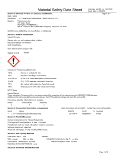 Material Safety Datasheet 02659 (PDF)