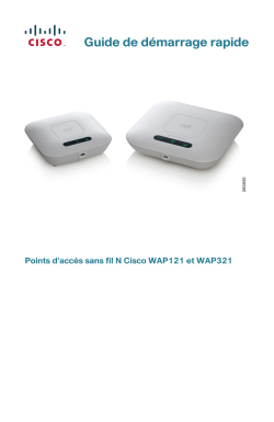 Cisco WAP121 and WAP321 Quick Start Guide (French, France)