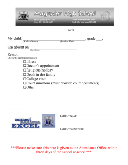 Attendance Letter &nbsp;&nbsp;