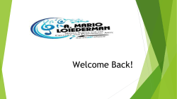 Town Hall Meeting 1st week - 8th graders