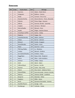 Homeroom Information