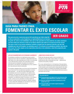 11. PTA Parents Guide - 3rd Grade (Spanish Version)