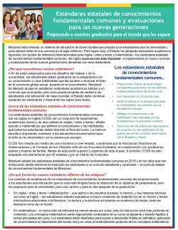 11. Common Core State Standards and Next Generation Assessments (Spanish Version)