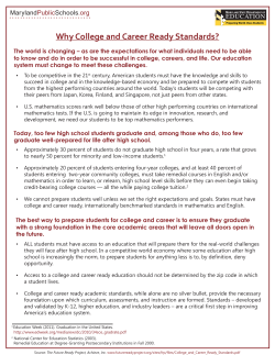 06. Why College and Career Ready Standards