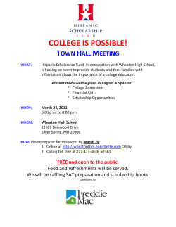 Hispanic Scholarship Fund Information