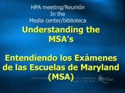 MSA Information - Spanish