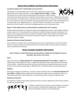 Dance Class Audition and Placement Information (1)