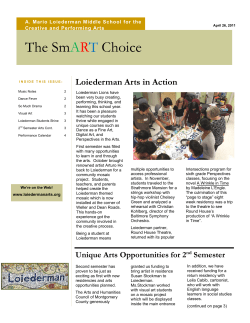 Click here to read the LMS Arts Newsletter