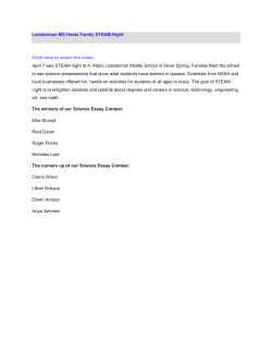 Loiederman MS Hosts Family STEAM Night