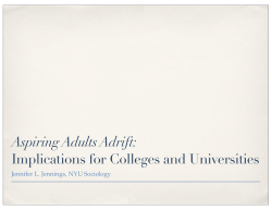 Jennifer Jennings' slide presentation