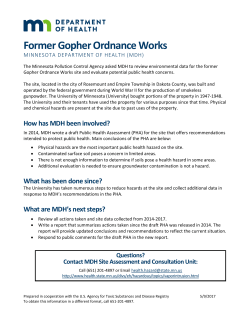 Former Gopher Ordnance Works Site (PDF: 175KB/1 page)
