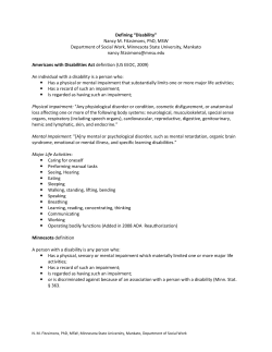 Defining Disability Handout 2010 (PDF: 338KB/2 pages)