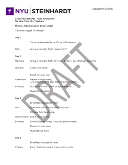 Itinerary