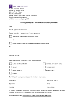 Employee Request for Verification of Employment (Acrobat (fill-in))