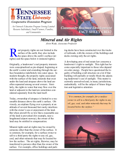Mineral and Air Rights
