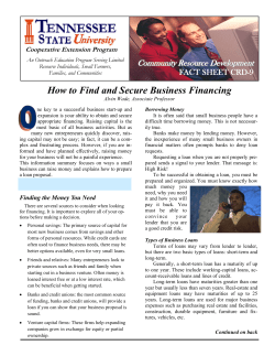 Find and Secure Business Financing