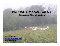 Goat Management in Drought