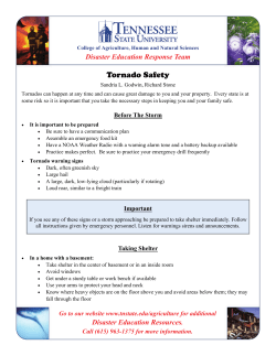 Tornado Safety