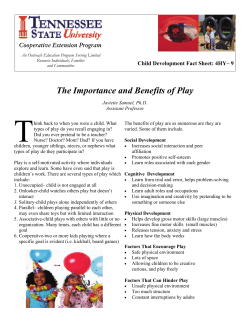Benefits of Play