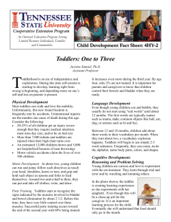 Toddlers - Years One to Three