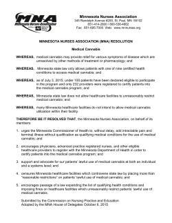 Minnesota Nurses Association Resolution (PDF)