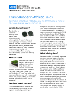 Crumb Rubber in Athletic Fields (PDF)