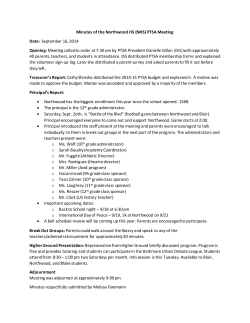 September 16, 2014 Meeting Minutes