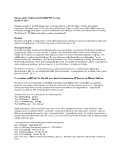 March 19, 2013 Meeting Minutes