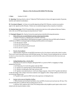 October 15, 2013 Meeting Minutes