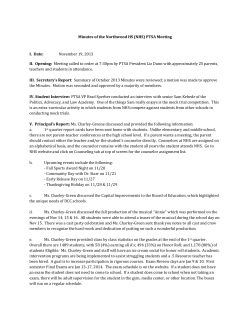 November 19, 2013 Meeting Minutes