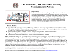 Download information on the Communications pathway.