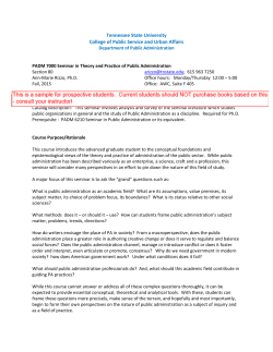 Theory Practice of Public Administration