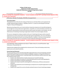 Marketing for Nonprofits