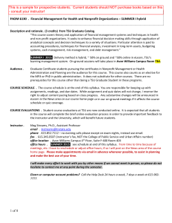 Financial Management for Nonprofit and Health Orgs.