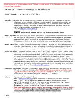 Information Technology in Public Administration