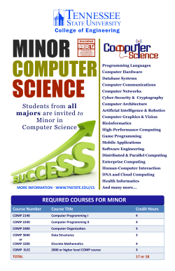 Minor in Computer Science