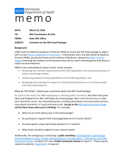 Comment on the WIC Food Package! (PDF) - 3/23/16
