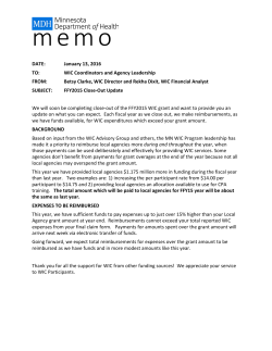 FFY2015 Close-Out Update (PDF) - 1/13/16