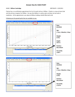 Case Study and Answer Key for William Cambridge (PDF)
