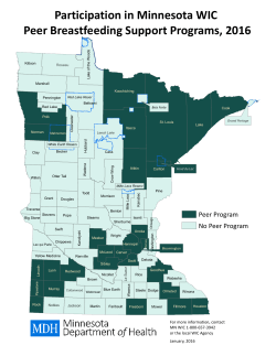 Map of Peer Breastfeeding Support Programs (PDF)