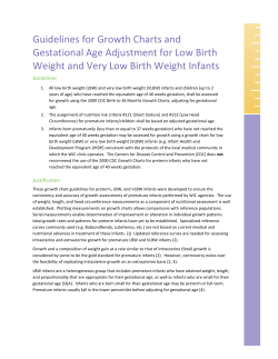 Guidelines for Growth Charts and Gestational Age Adjustment for Low Birth Weight and Very Low Birth Weight Infants (PDF)