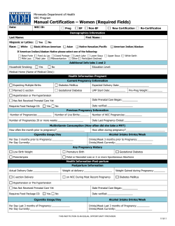 Manual Certification - Women (Required Fields) (WORD)